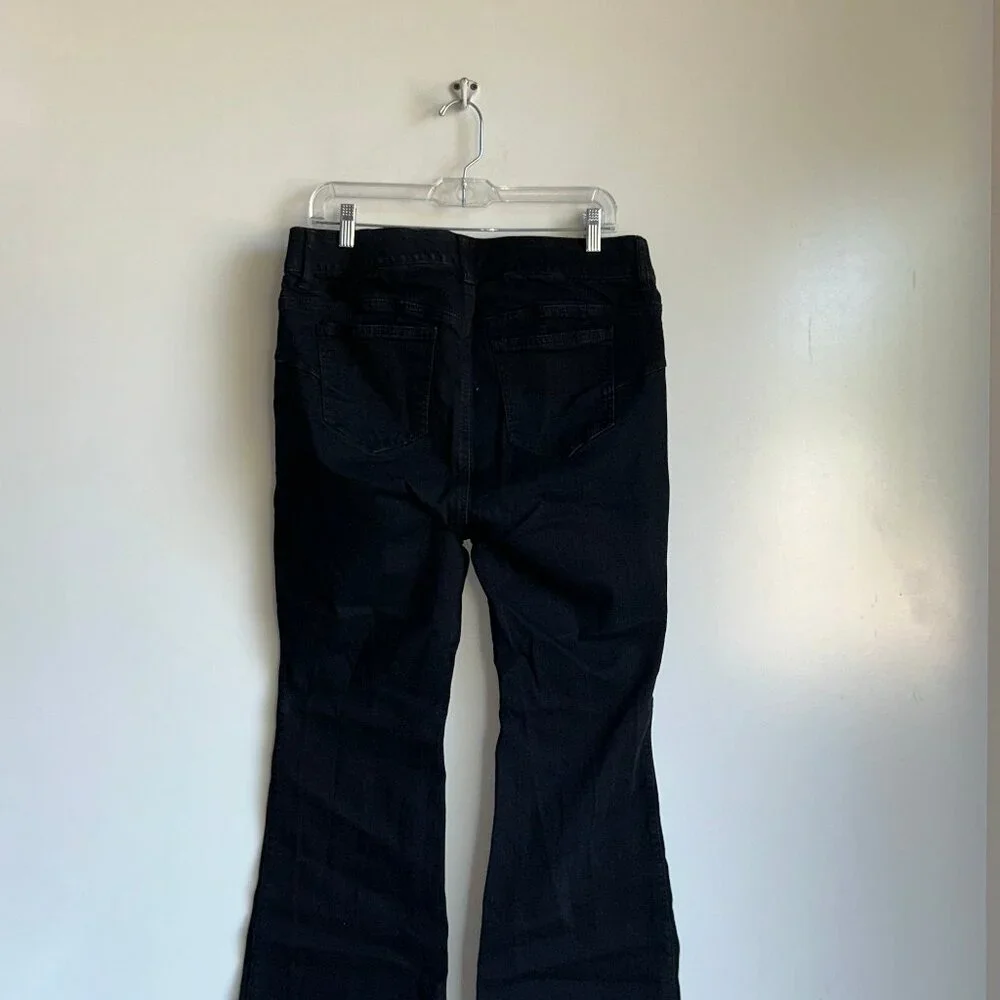 TORRID Bombshell Flare Leg Premium Stretch Black Jeans Size 14S - Picture 4 of 13